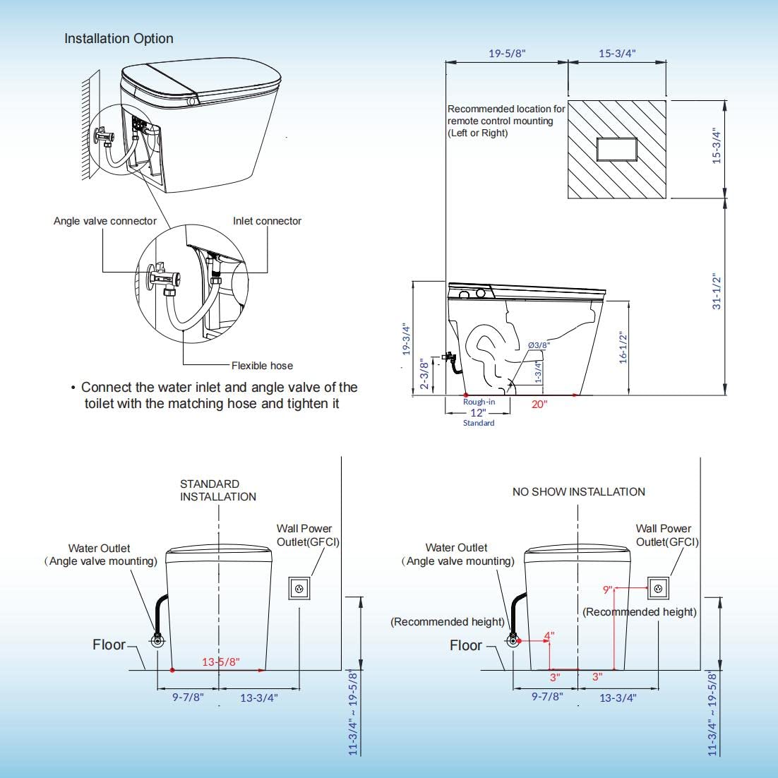 Evora Smart Bidet Toilet with 1.28 GPF Dua Flush Auto Open & Close, Auto Flush,Foot Sensor Flush,1000 Gram MaP Flushing Score,LED Display, Chair Height Design and Cleaning Foam Dispenser